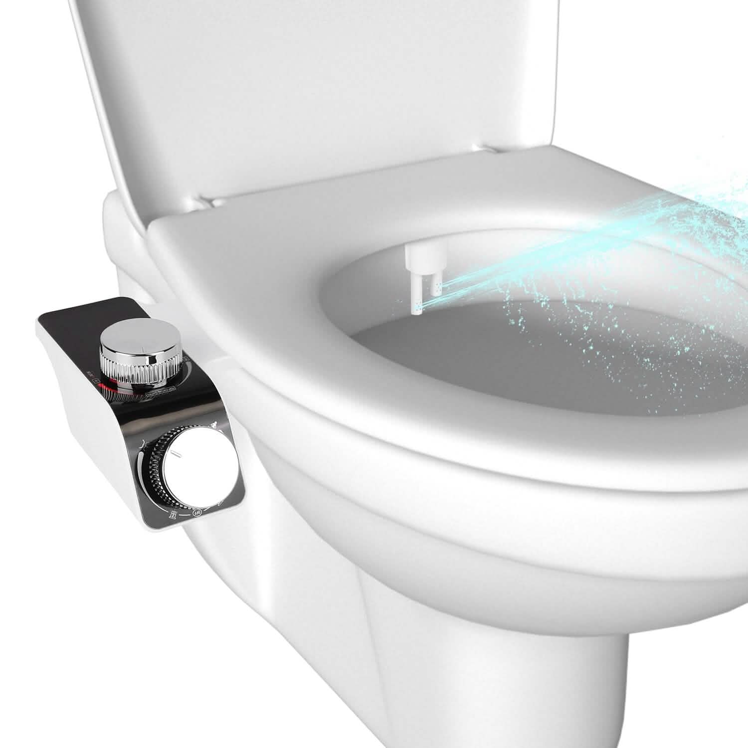 Bidet Attachment Non-Electric Fresh Water Sprayer with Self Cleaning Dual Nozzle Bath - Tophatter Daily Deals