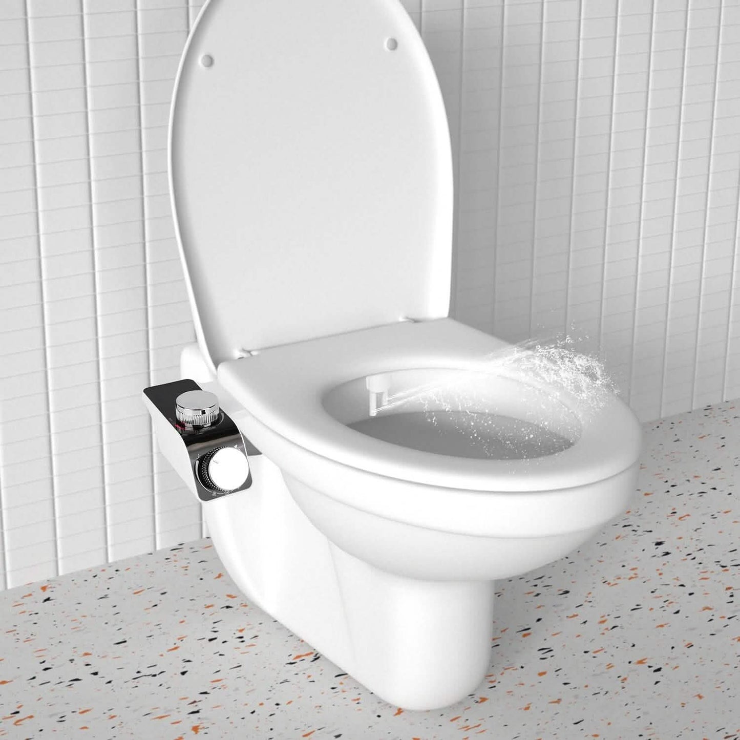 Bidet Attachment Non-Electric Fresh Water Sprayer with Self Cleaning Dual Nozzle Bath - Tophatter Daily Deals