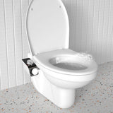 Bidet Attachment Non-Electric Fresh Water Sprayer with Self Cleaning Dual Nozzle Bath - Tophatter Daily Deals