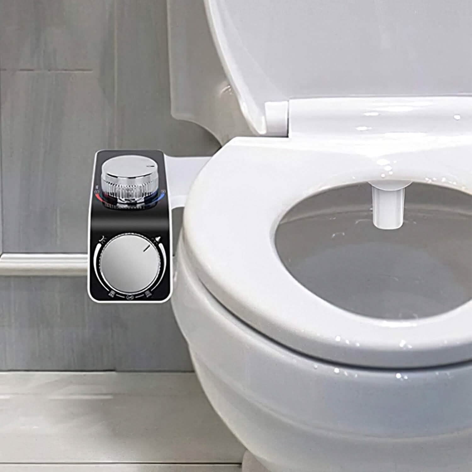 Bidet Attachment Non-Electric Fresh Water Sprayer with Self Cleaning Dual Nozzle Bath - Tophatter Daily Deals