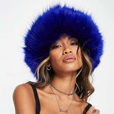 Big Fluffy Faux Fur Winter Hat for Women Cap - Tophatter Daily Deals