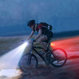 Bike Headlight TailLight IP65 Waterproof Anti-Drop Rechargeable Bicycle Light Set Outdoor Recreation - Tophatter Daily Deals