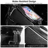 Bike Phone Front Frame Bag with Touch Screen Sun-Visor Outdoor Recreation - Tophatter Daily Deals