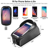Bike Phone Front Frame Bag with Touch Screen Sun-Visor Outdoor Recreation - Tophatter Daily Deals
