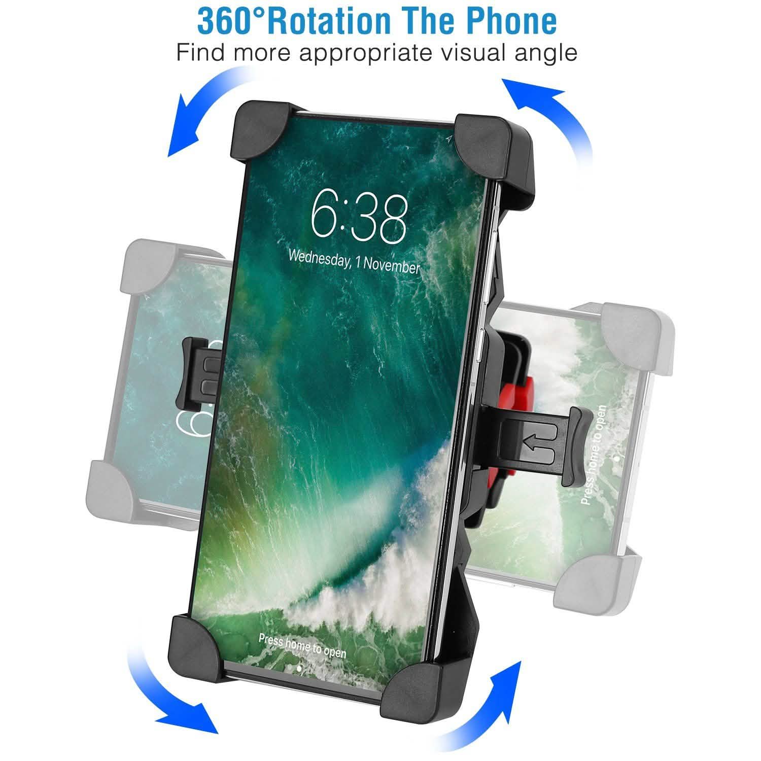 Bike Rotatable Phone Holder Mobile Accessories - Tophatter Daily Deals