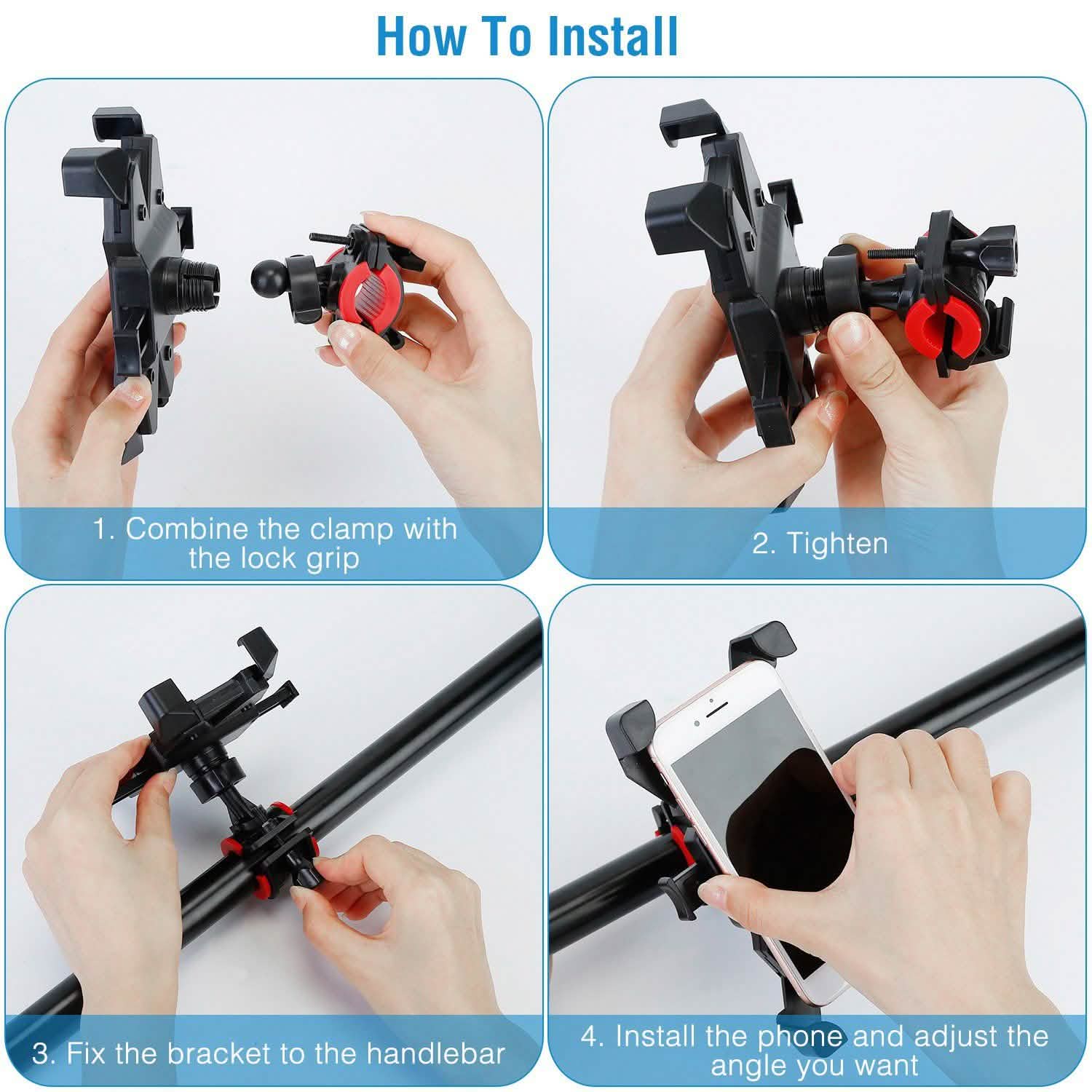 Bike Rotatable Phone Holder Mobile Accessories - Tophatter Daily Deals