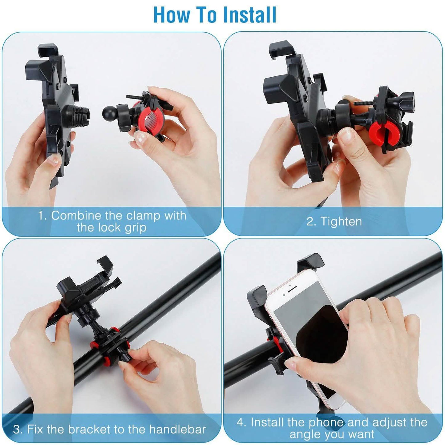 Bike Rotatable Phone Holder Mobile Accessories - Tophatter Daily Deals
