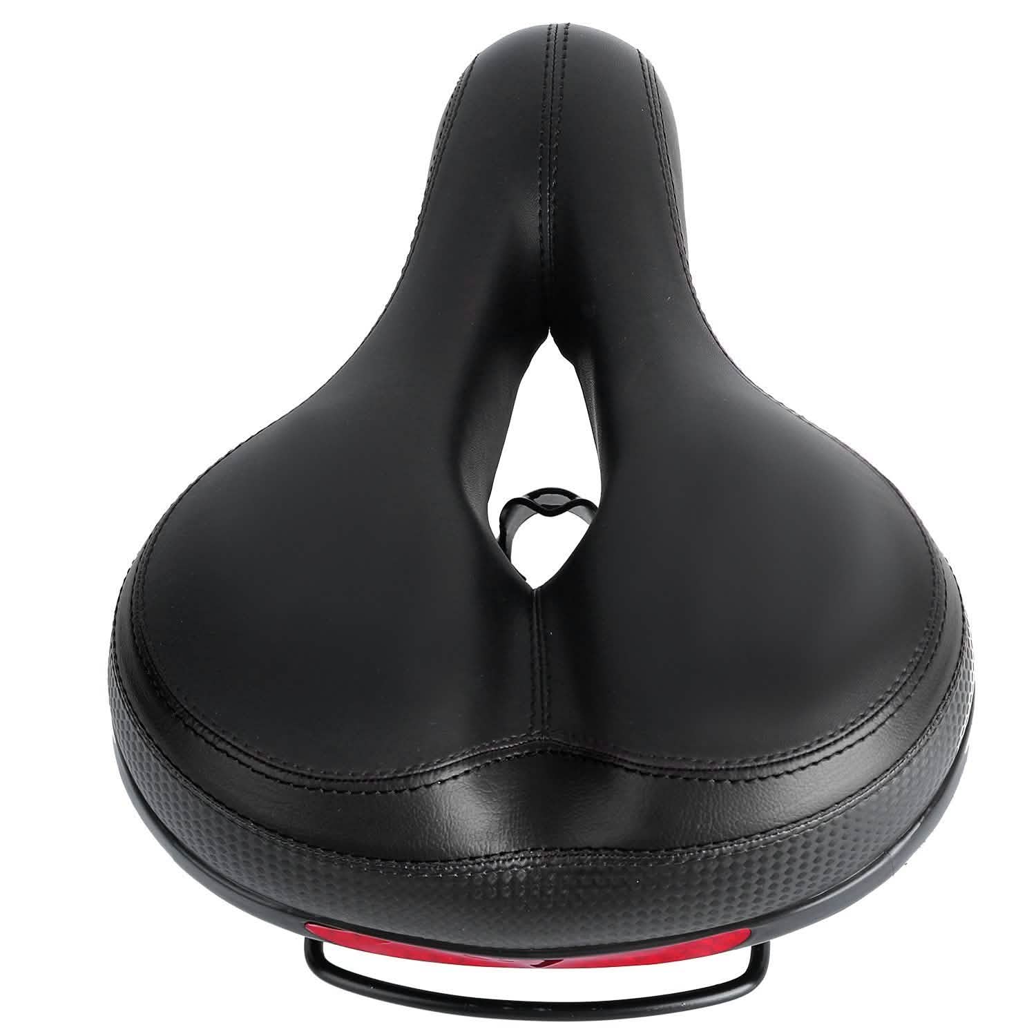 Bike Seat Water Resistant Bicycle Padded Saddle Wear Black Outdoor Recreation - Tophatter Daily Deals