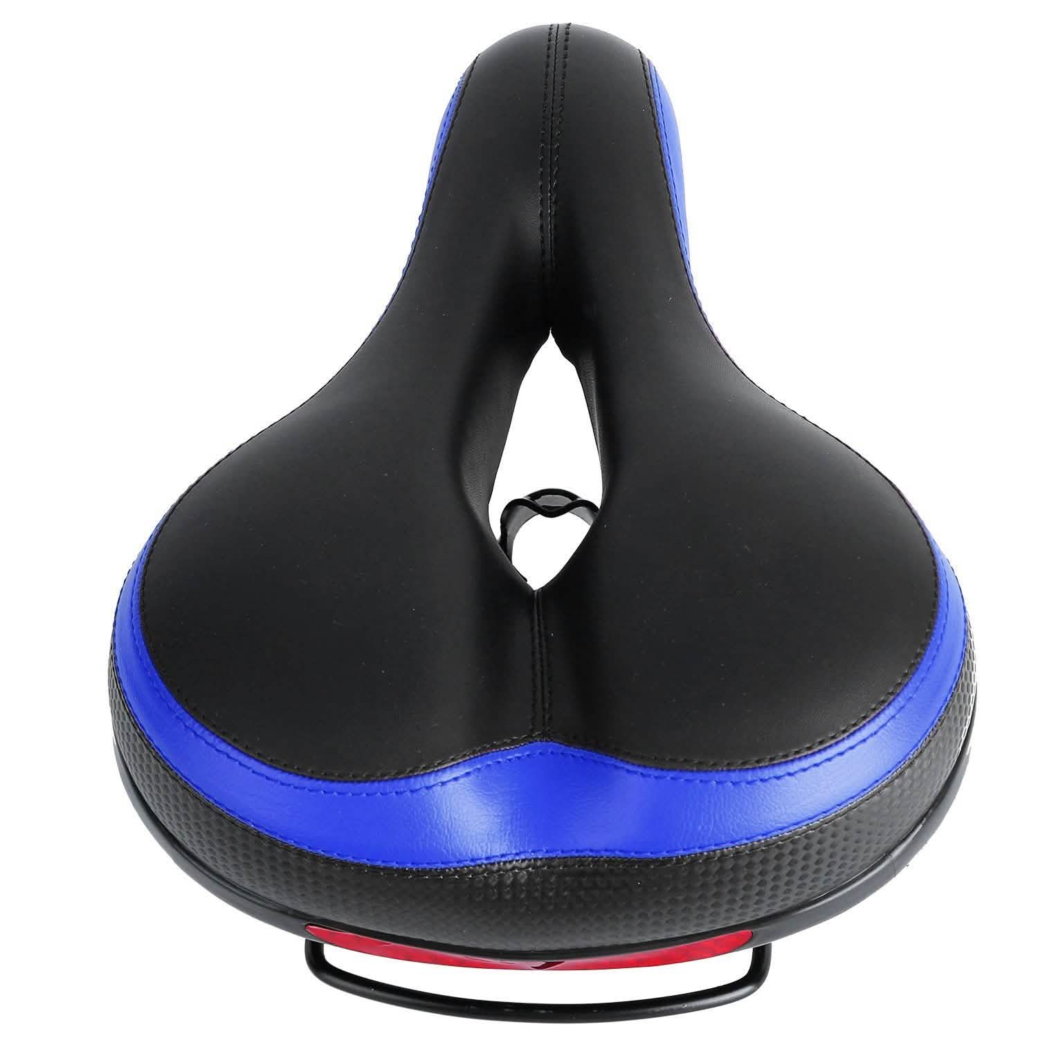 Bike Seat Water Resistant Bicycle Padded Saddle Wear Blue Outdoor Recreation - Tophatter Daily Deals