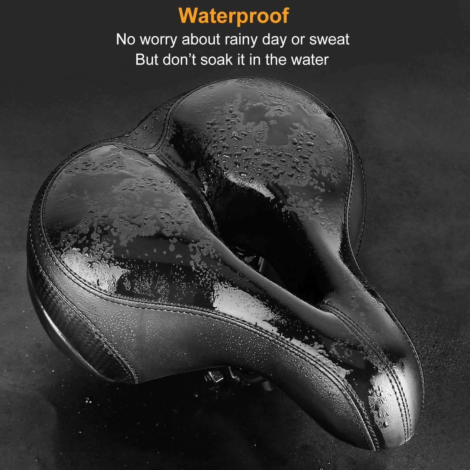 Bike Seat Water Resistant Bicycle Padded Saddle Wear Outdoor Recreation - Tophatter Daily Deals