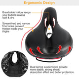 Bike Seat Water Resistant Bicycle Padded Saddle Wear Outdoor Recreation - Tophatter Daily Deals