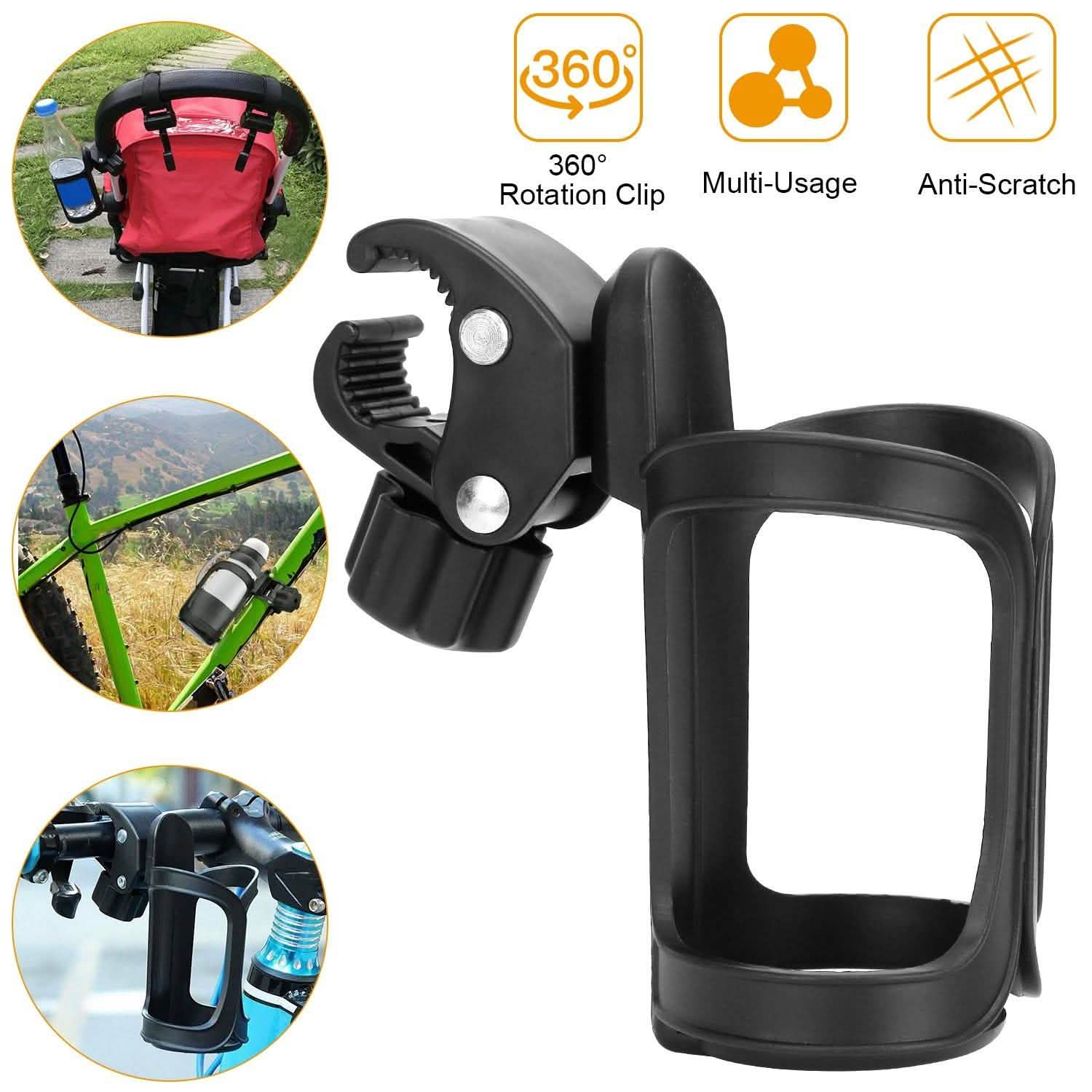 Bike Water Bottle Holder 360° Rotating Drink Cup Cage Outdoor Recreation - Tophatter Daily Deals