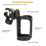 Bike Water Bottle Holder 360° Rotating Drink Cup Cage Outdoor Recreation - Tophatter Daily Deals