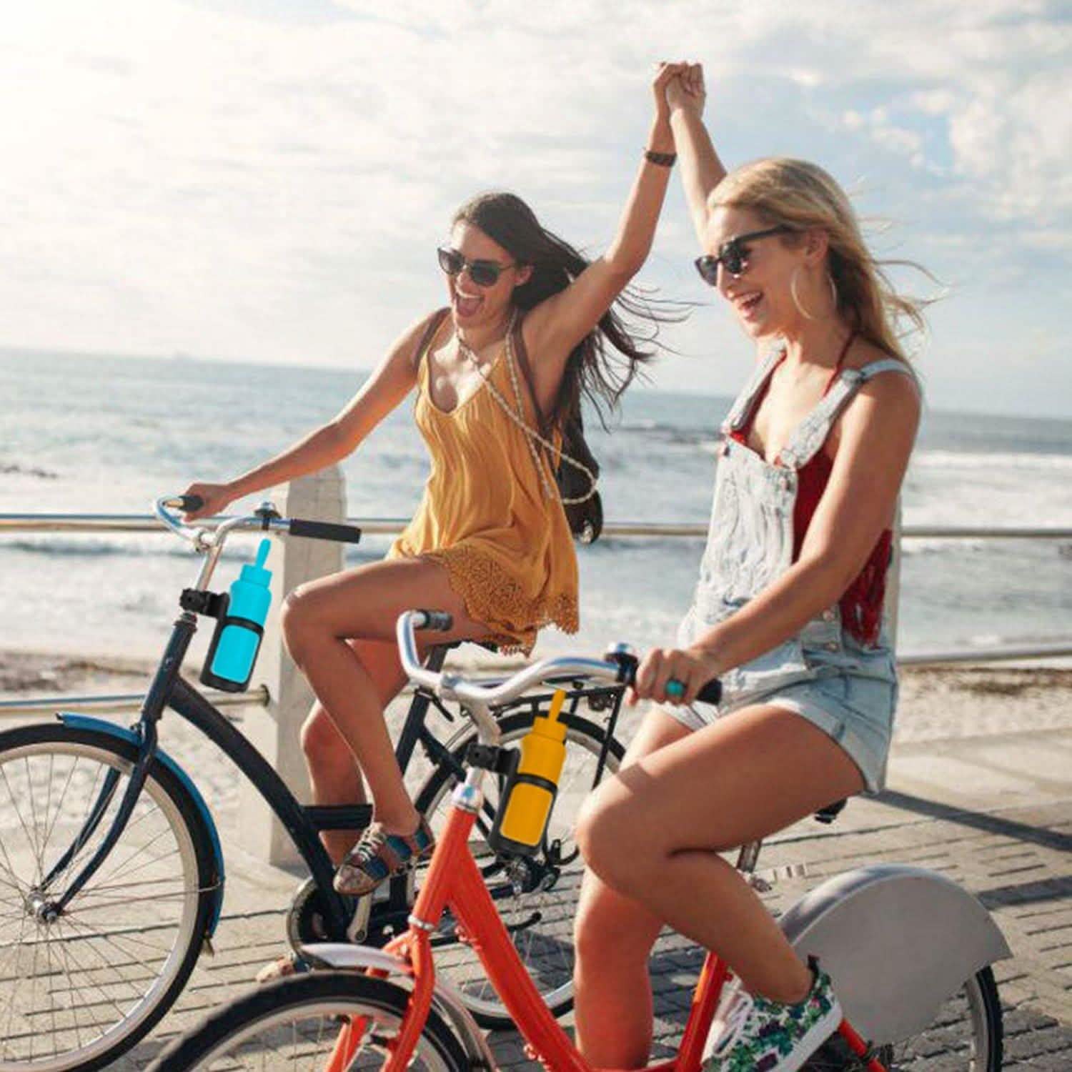 Bike Water Bottle Holder 360° Rotating Drink Cup Cage Outdoor Recreation - Tophatter Daily Deals