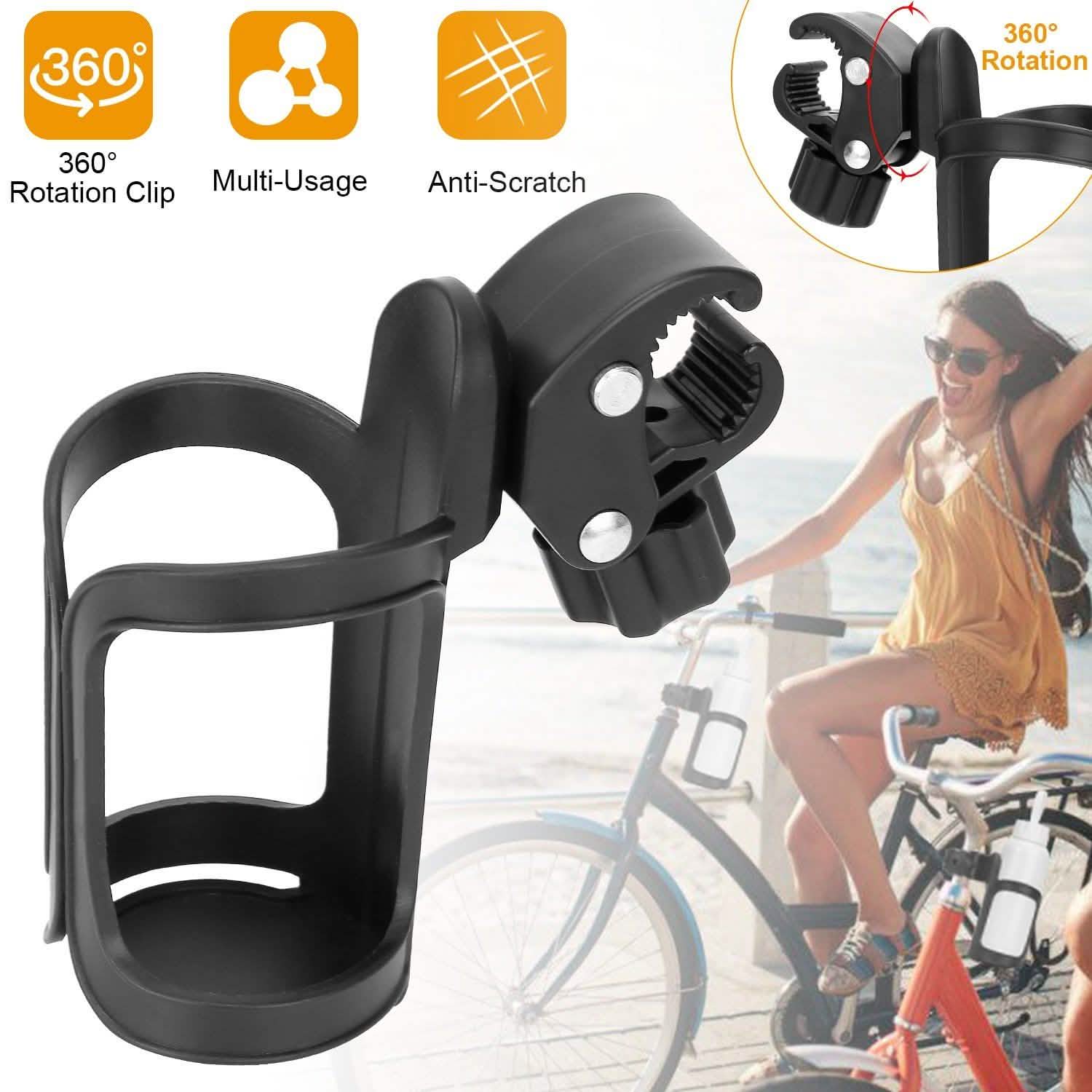 Bike Water Bottle Holder 360° Rotating Drink Cup Cage Outdoor Recreation - Tophatter Daily Deals