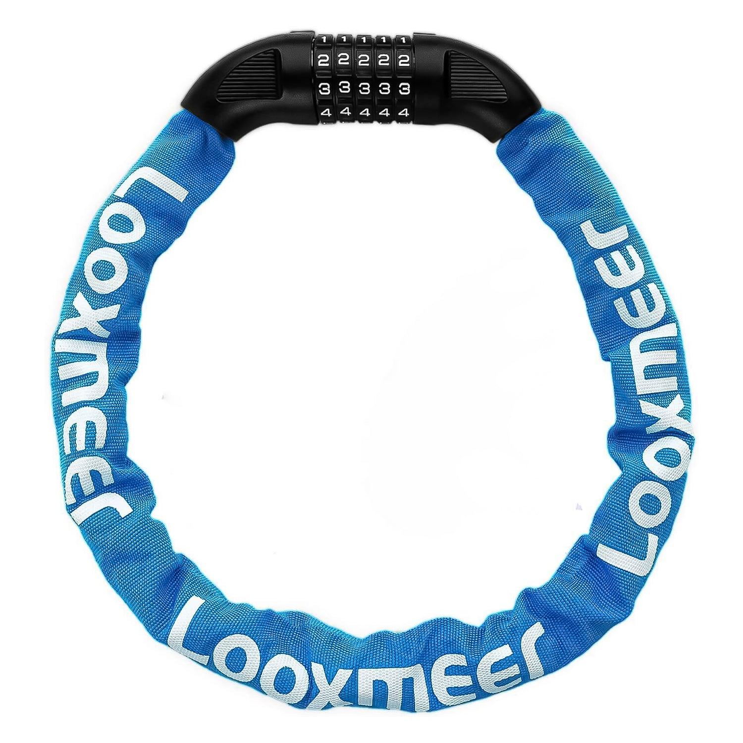 Best Bike Lock UK - Heavy Duty High Security 90cm 5-Digit Combination Chain Lock Cycling - Tophatter Daily Deals