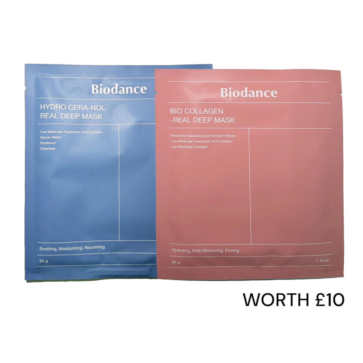 Biodance Bio-Collagen & Hydro Cera-Nol Deep Sheet Mask Duo - Tophatter Daily Deals