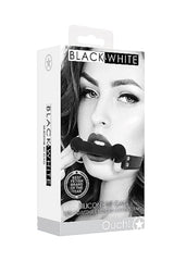 Ouch by Shots Toys - Black & White - Silicone Bit Gag - Black BDSM - Tophatter Daily Deals