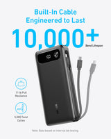 Anker Power Bank (20K, 87W, Built-In USB-C Cable) Batteries & Power Accessories - Tophatter Daily Deals