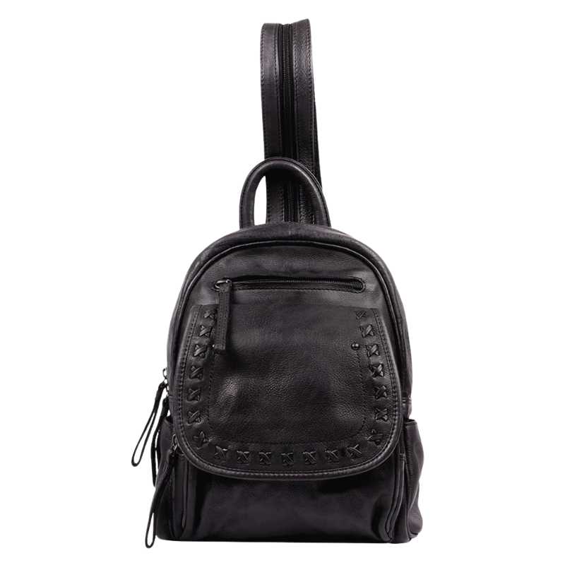 Daisy RFID Leather Concealed Carry Backpack Purse Black Handgun Purses - Tophatter Daily Deals