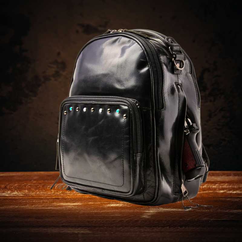 Concealed Carry Sawyer Leather Backpack Handgun Purses - Tophatter Daily Deals