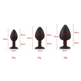 Toosh Silicone Butt Plug Set of 3 Small to Large – Jewelled Base Butt Plug > Anal Range > Butt Plug Kits - Tophatter Daily Deals
