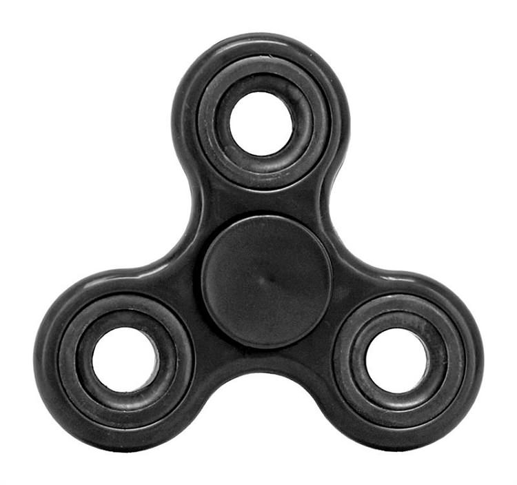 Stress Relief Hand Spinner and Spinning Tri Fidget High Speed Black Collectible Weapons - Tophatter Daily Deals