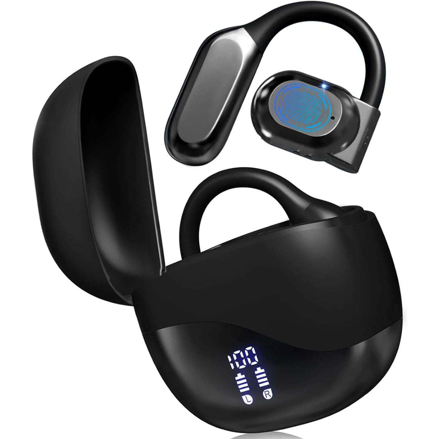 AI Translation Earbuds Real Time 144 Languages, Clear Calls Black - Tophatter Daily Deals