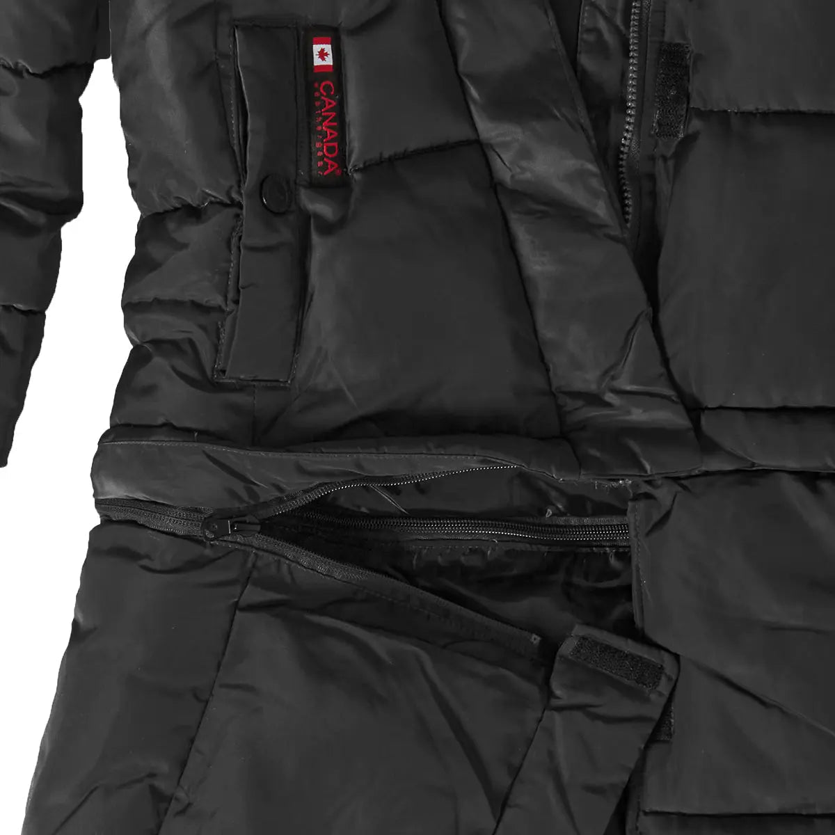 Canada Weather Gear Women's Long Puffer with Sherpa Lined Hood Puffer - Tophatter Daily Deals
