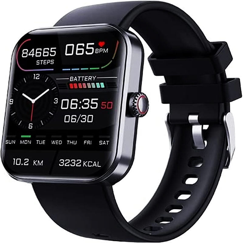 Blood Glucose Monitoring Smartwatch With Activity Tracking Black - Tophatter Daily Deals