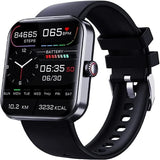 Blood Glucose Monitoring Smartwatch With Activity Tracking Black - Tophatter Daily Deals