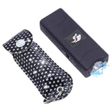 Bling Duo Mini Stun Gun Plus Pepper Spray Keychain Self-Defense Kit Black Package Deals - Tophatter Daily Deals