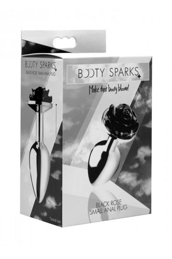 XR Brands - Booty Sparks - Black Rose Anal Plug - Small Sex Toy - Tophatter Daily Deals