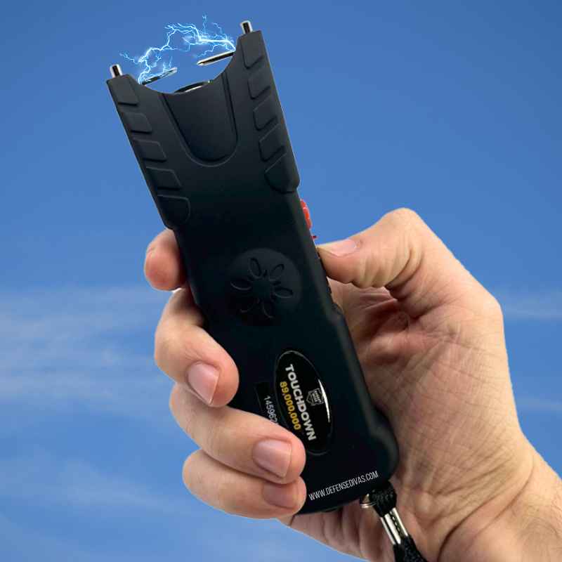 Touchdown 89,000,000 Flashlight Stun Gun Panic Alarm Black Stun Guns - Tophatter Daily Deals