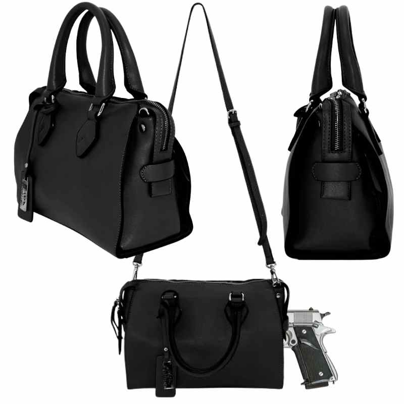 Cameleon® Bella Classic Concealed Carry Handbag Black Handgun Purses - Tophatter Daily Deals