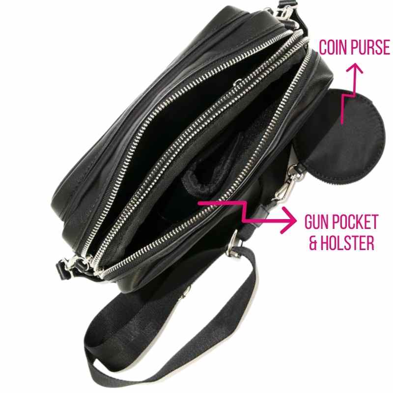 Cameleon® Harper Concealed Carry Crossbody Purse Handgun Purses - Tophatter Daily Deals