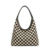 Celine Mixed Media Hobo Bag Black Check Handbags & Wallets - Tophatter Daily Deals