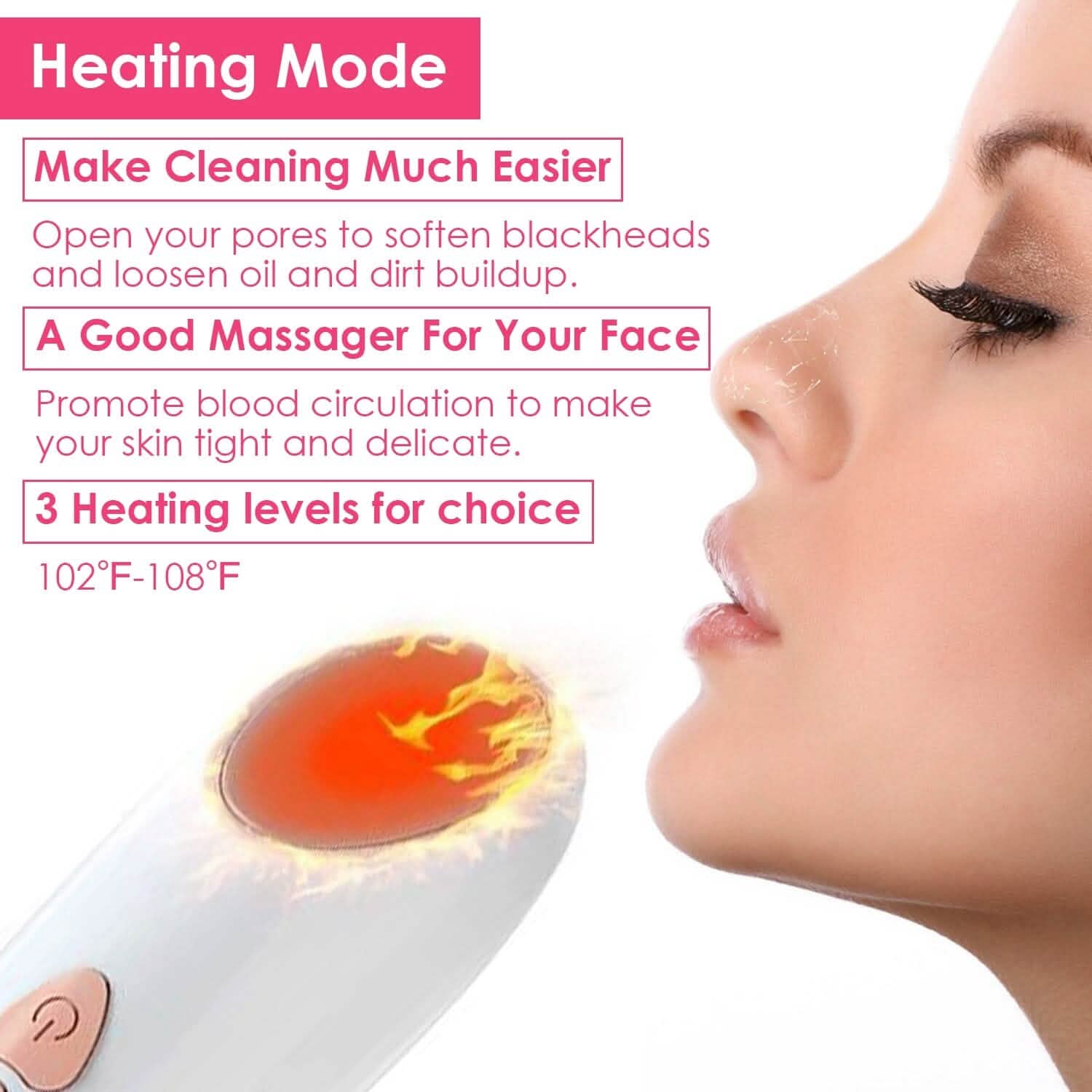 Blackhead Vacuum Remover Electric Blackhead Comedone Extractor Beauty & Personal Care - Tophatter Daily Deals
