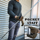 Portable POCKET STAFF Martial Arts Metal Bo Staff - Tophatter Daily Deals