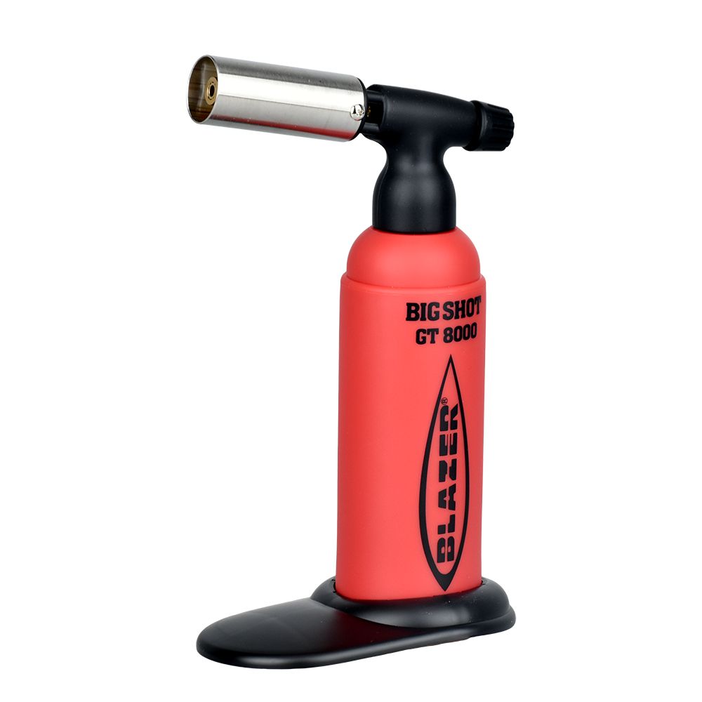 Blazer Big Shot GT8000 Torch Lighter LE Red + Black Logo Torches - Tophatter Daily Deals