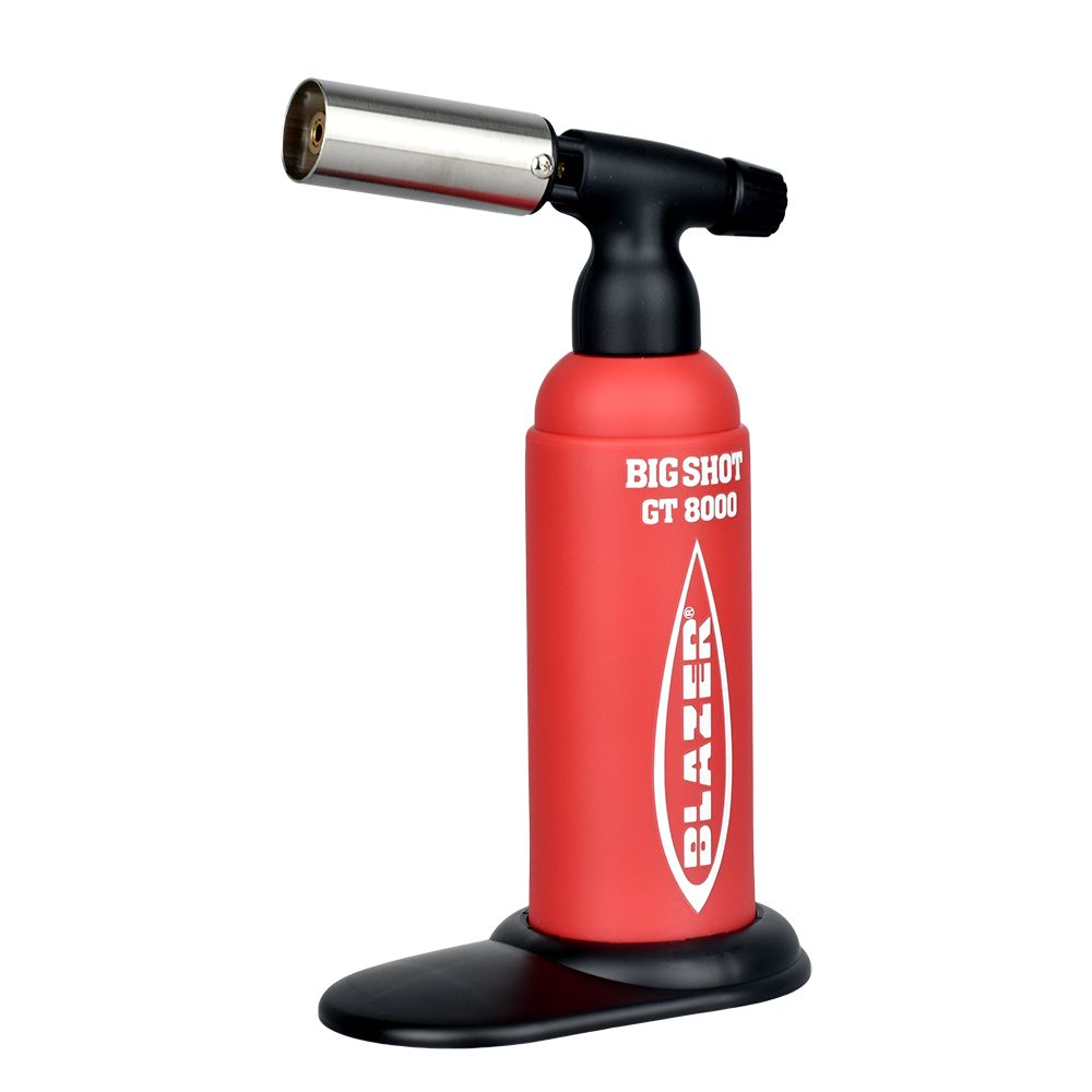 Blazer Big Shot GT8000 Torch Lighter LE Red + Glow Logo Torches - Tophatter Daily Deals