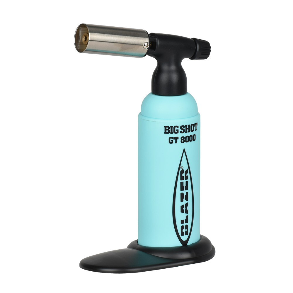 Blazer Big Shot GT8000 Torch Lighter LE Teal + Black Logo Torches - Tophatter Daily Deals