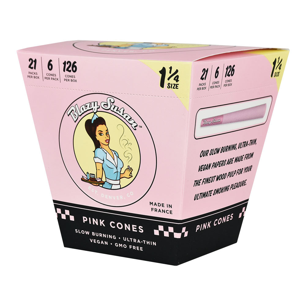 Blazy Susan Pre-Rolled Cones | Pink Bulk Box 1 1 4 Inch Pre-Rolled Cones - Tophatter Daily Deals