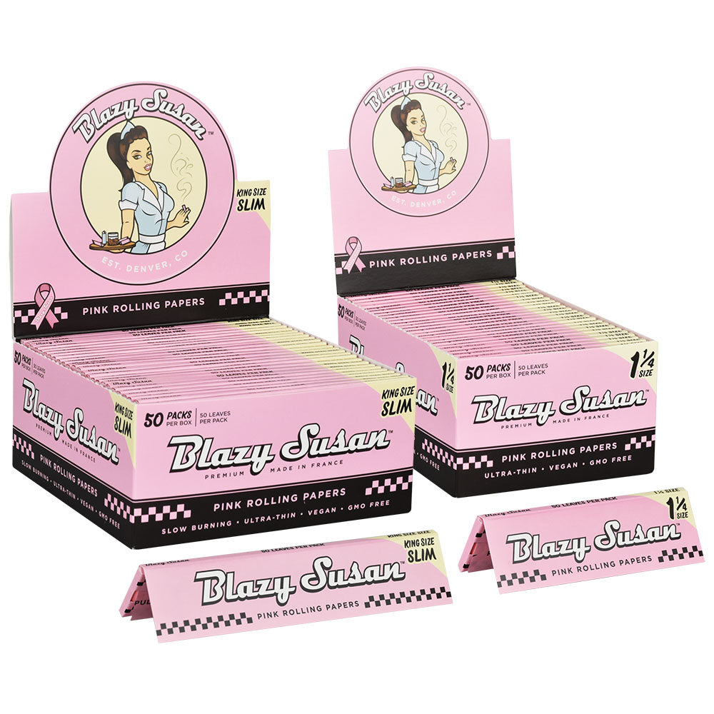 Blazy Susan Rolling Papers | Pink Rolling Papers - Tophatter Daily Deals