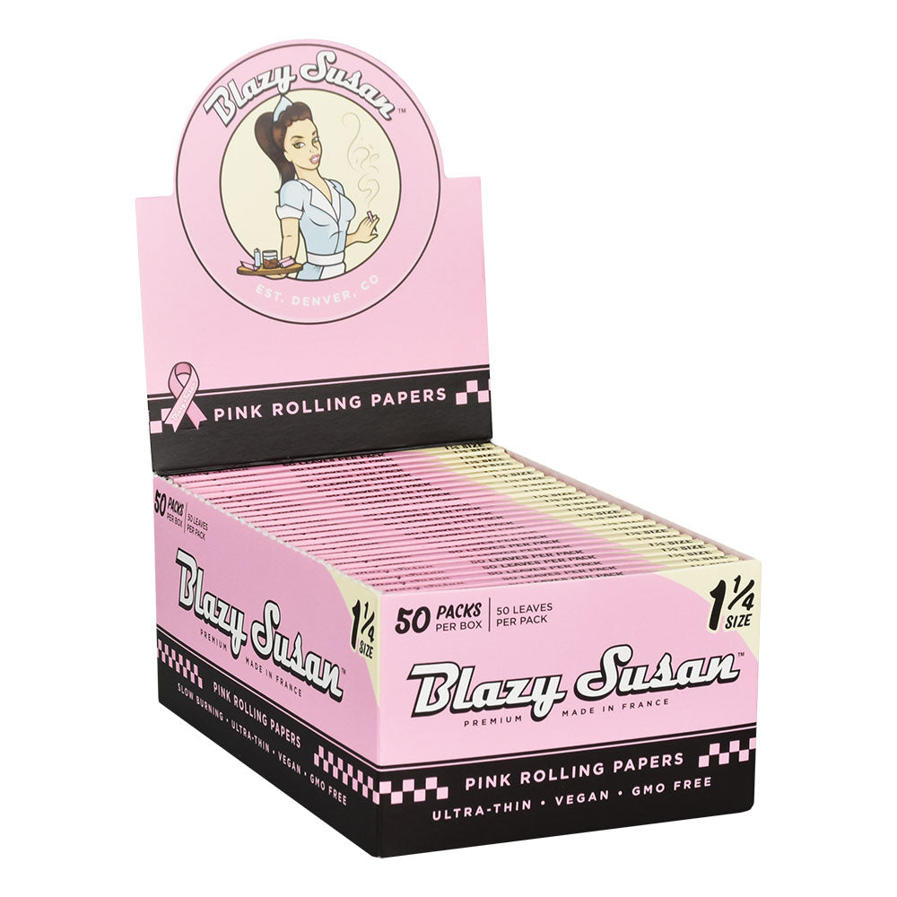 Blazy Susan Rolling Papers | Pink 1 1 4 Inch Rolling Papers - Tophatter Daily Deals