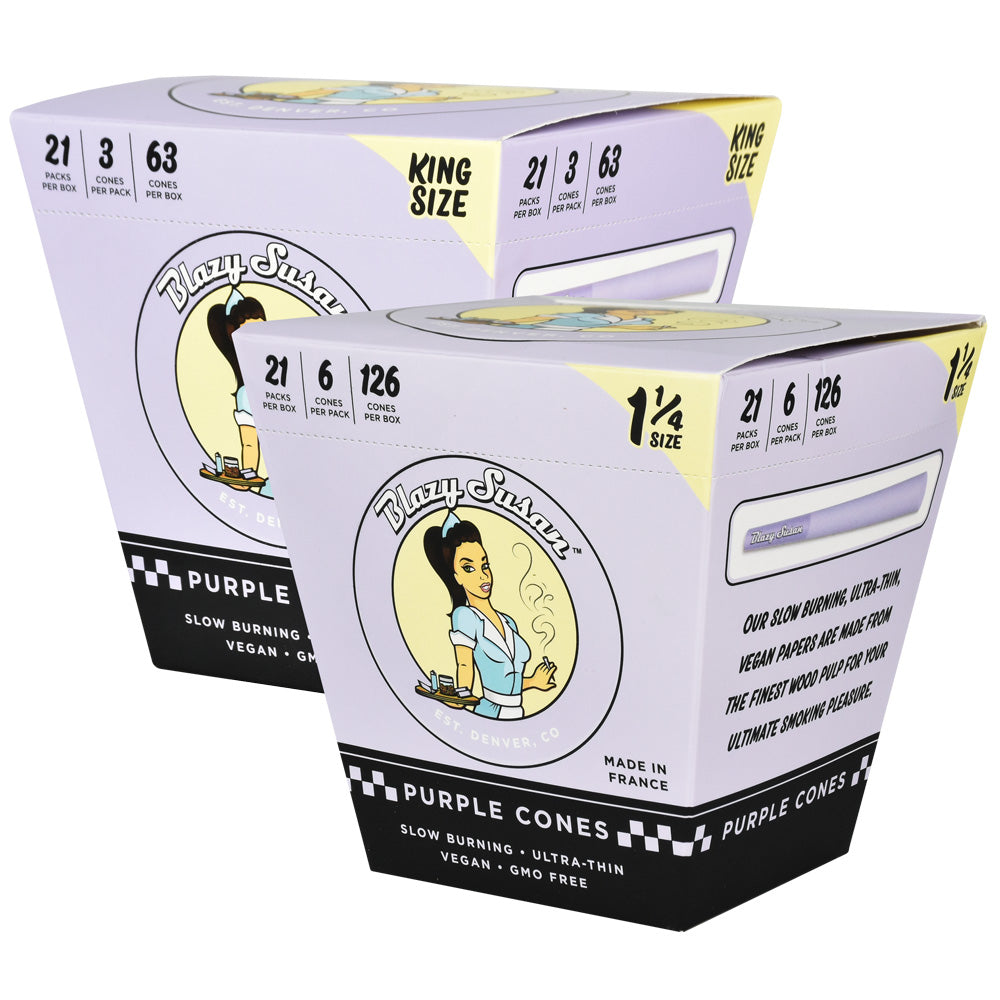 Blazy Susan Pre-Rolled Cones | Purple Bulk Box Pre-Rolled Cones - Tophatter Daily Deals