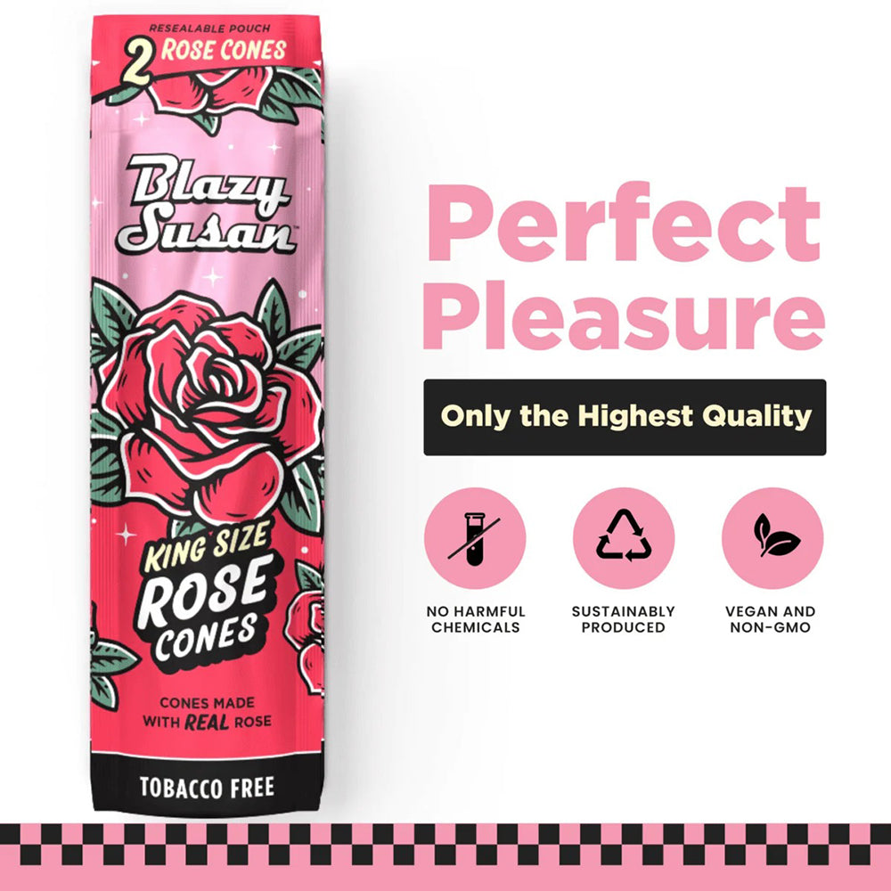 Blazy Susan Rose Pre-Rolled Cones Pre-Rolled Cones - Tophatter Daily Deals