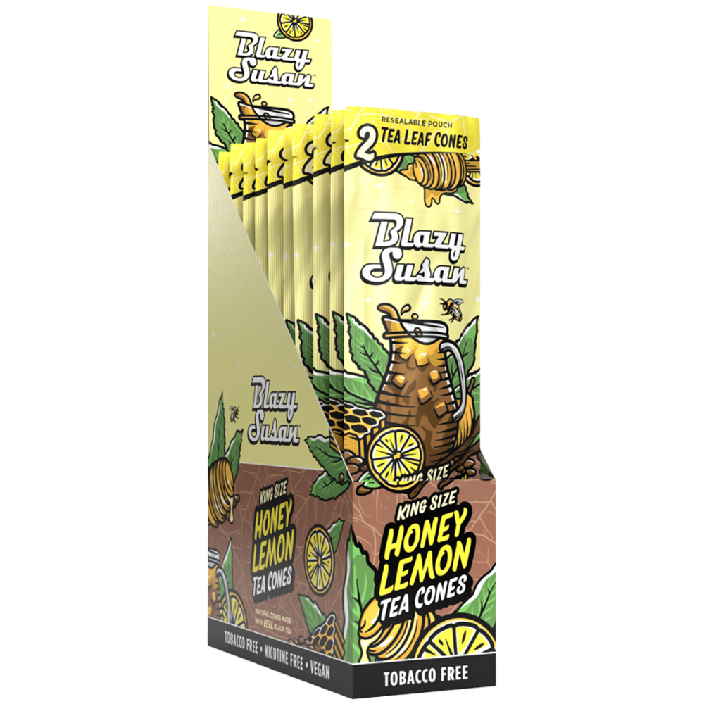 Blazy Susan Tea Leaf Pre-Rolled Cones Honey Lemon Tea Pre-Rolled Cones - Tophatter Daily Deals