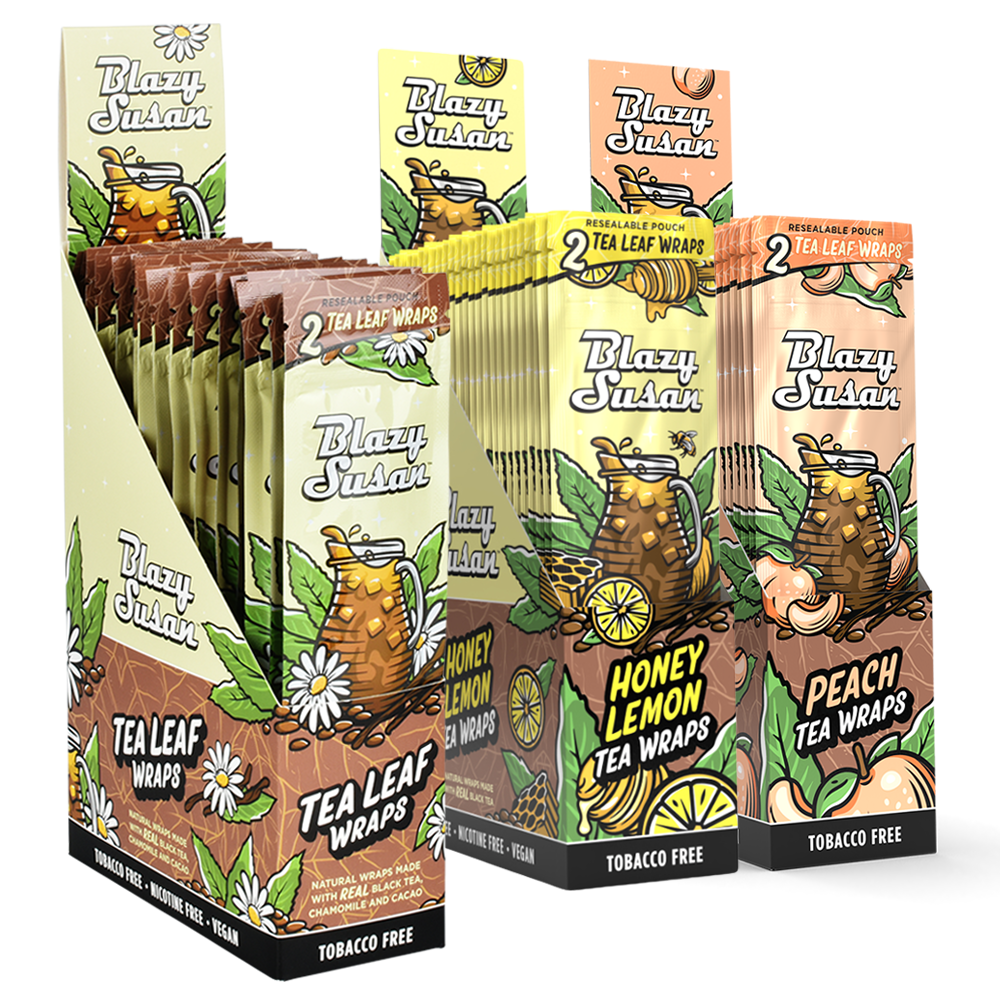 Blazy Susan Tea Leaf Wraps Blunt Wraps & Leaf Rolls - Tophatter Daily Deals