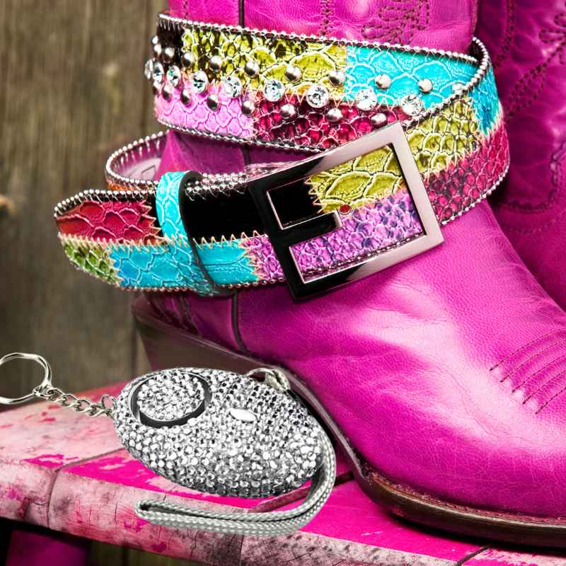 Bling Beacon Rhinestone Panic Alarm Keychain Child Safety - Tophatter Daily Deals